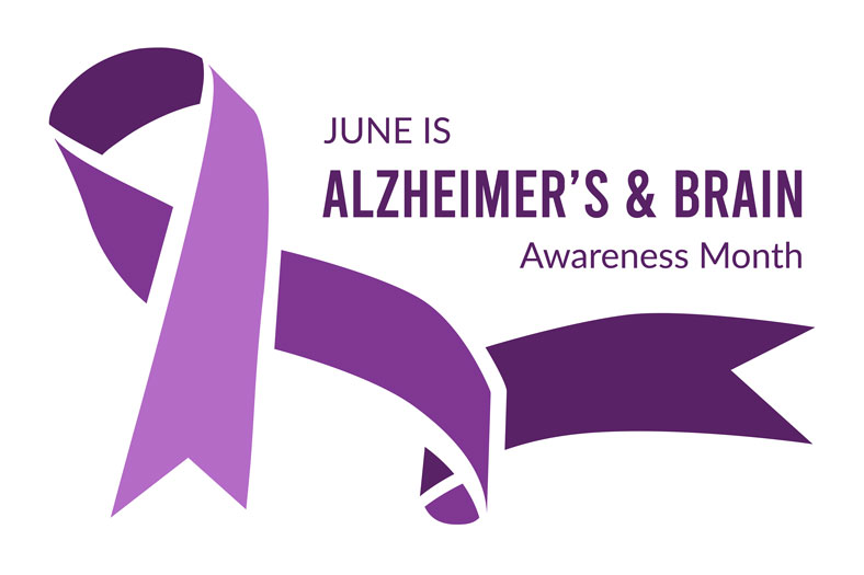 June is Alzheimer's and Brain Awareness Month. Alzheimer's affects one's memory and interferes with daily functioning. More than 55 million people are living with a type of dementia worldwide. Many of their family members serve as their main care givers.